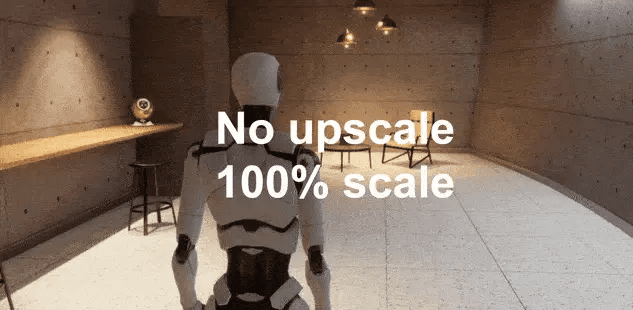 Spatial-Temporal Upscaling (STP) image