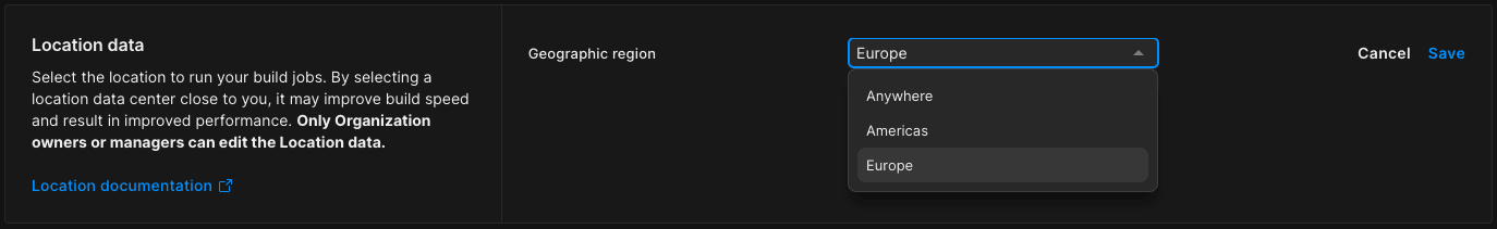 Build Location Preferences image