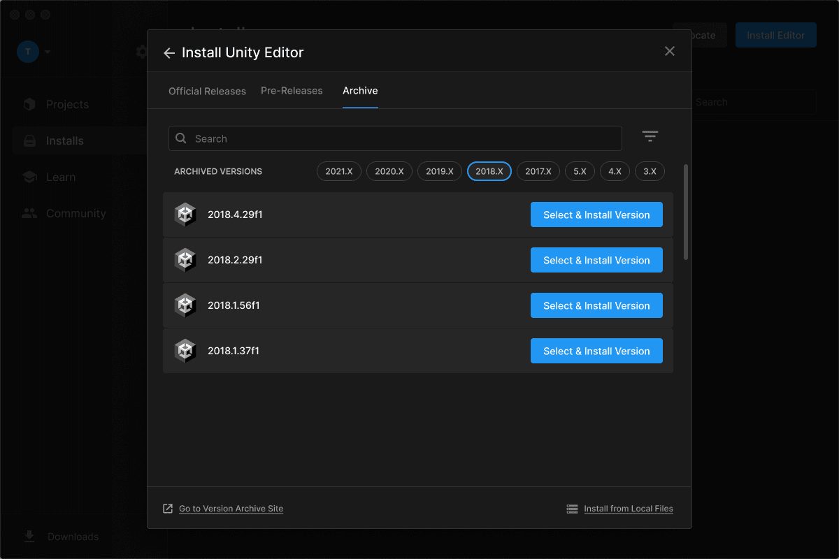 Access the Editor Archive from the Hub image