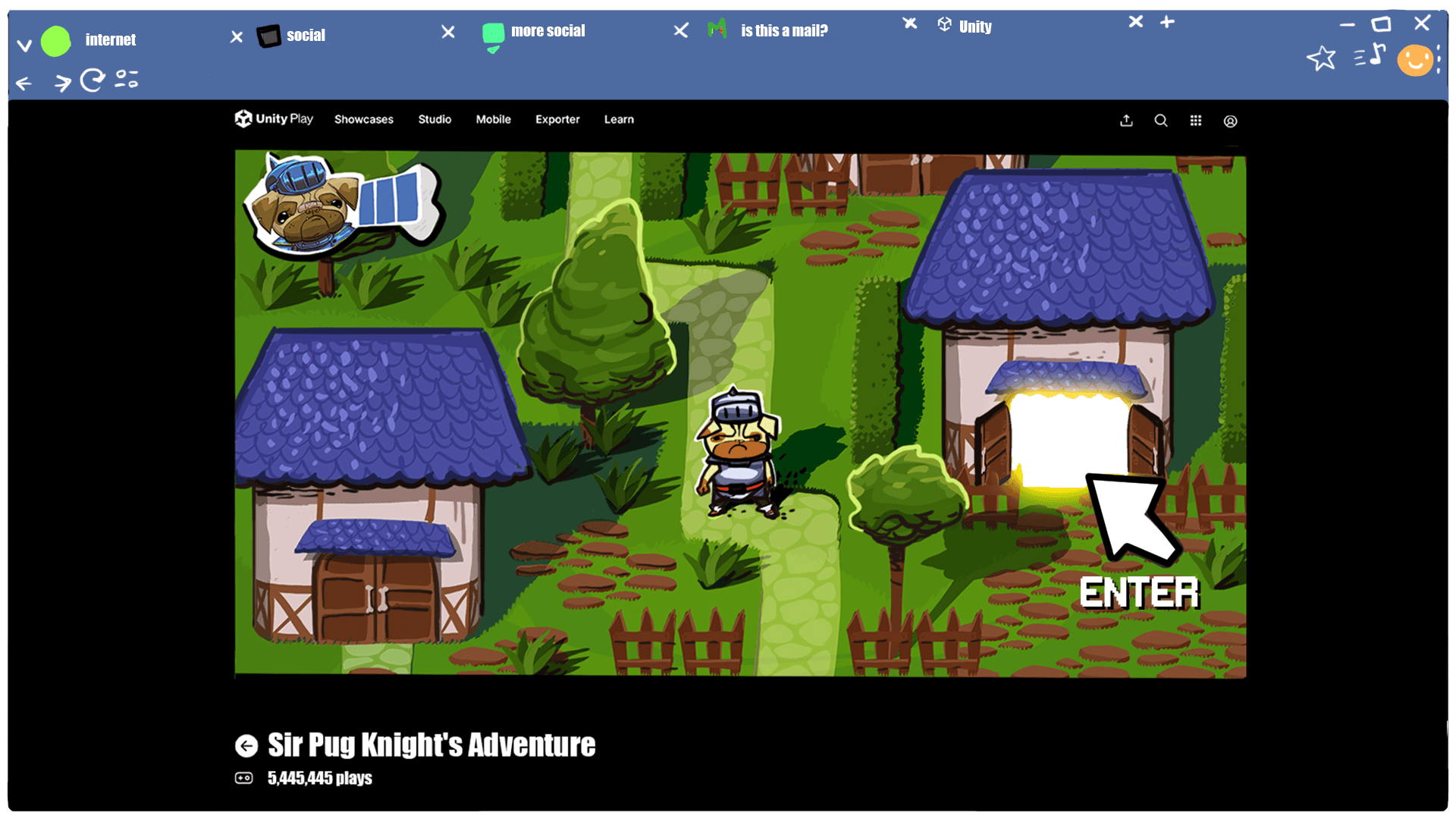 Изображение начала работы с Unity Web