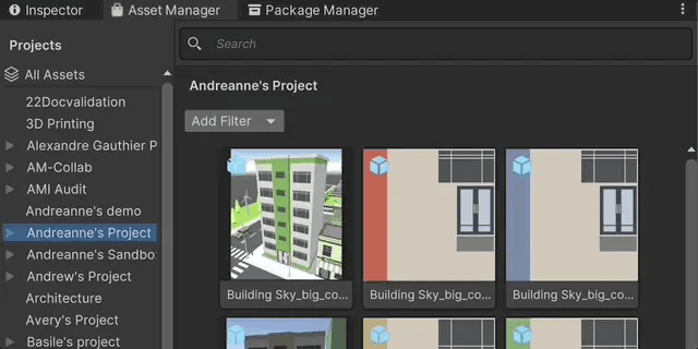 Filter Cloud Assets by type and status image