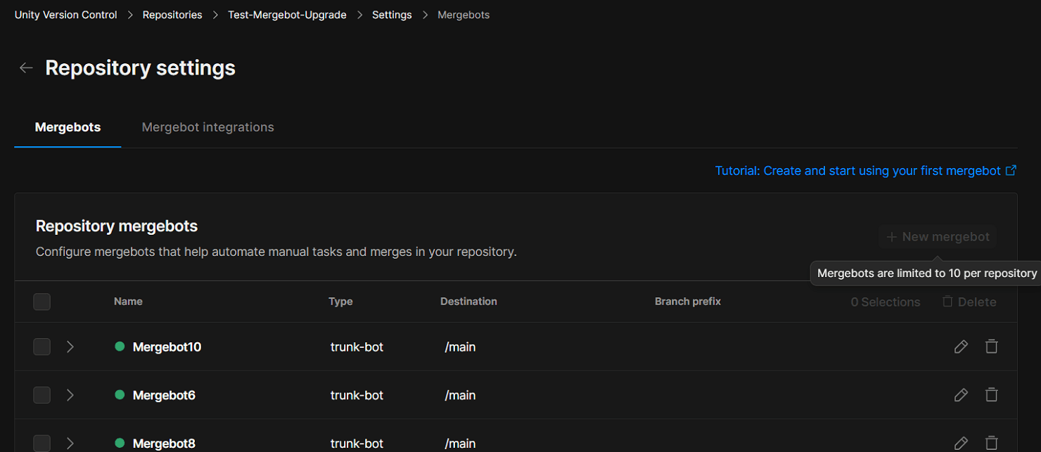 Increase mergebots' quantity to 10 per repository image