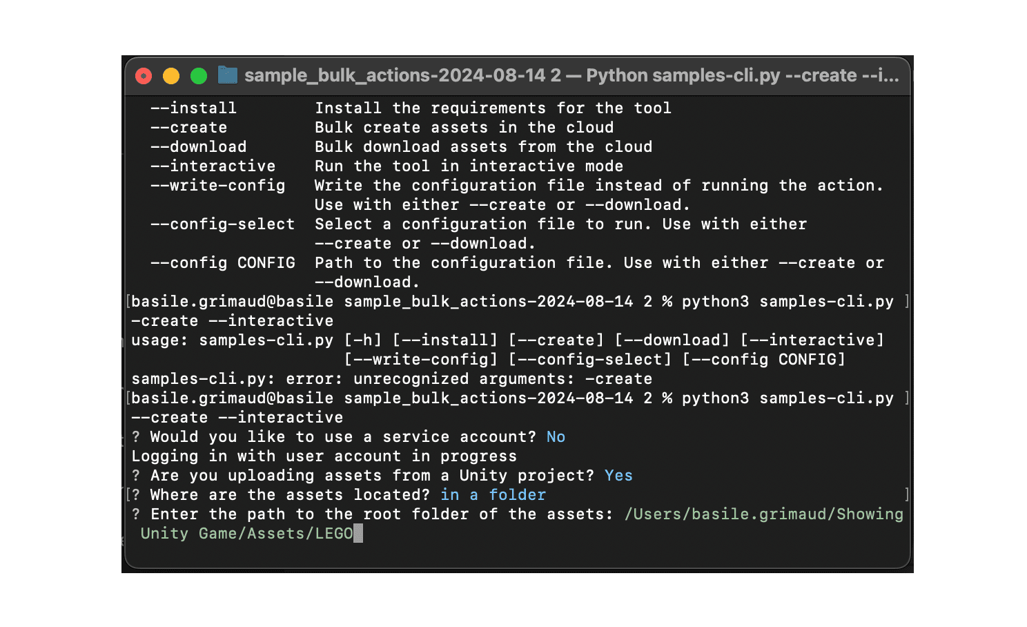 CLI bulk uploader image