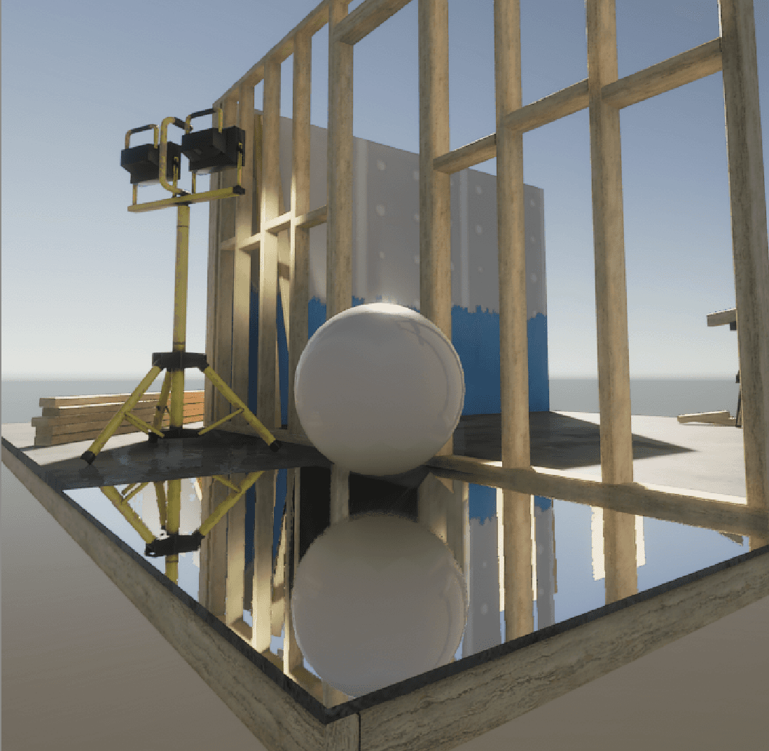 Screen Space Reflection (SSR) image