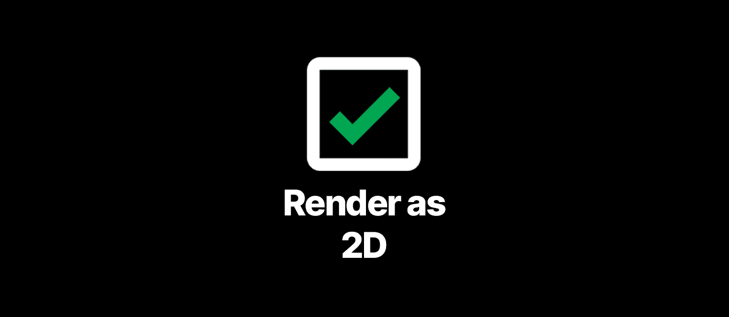 Render as 2D image