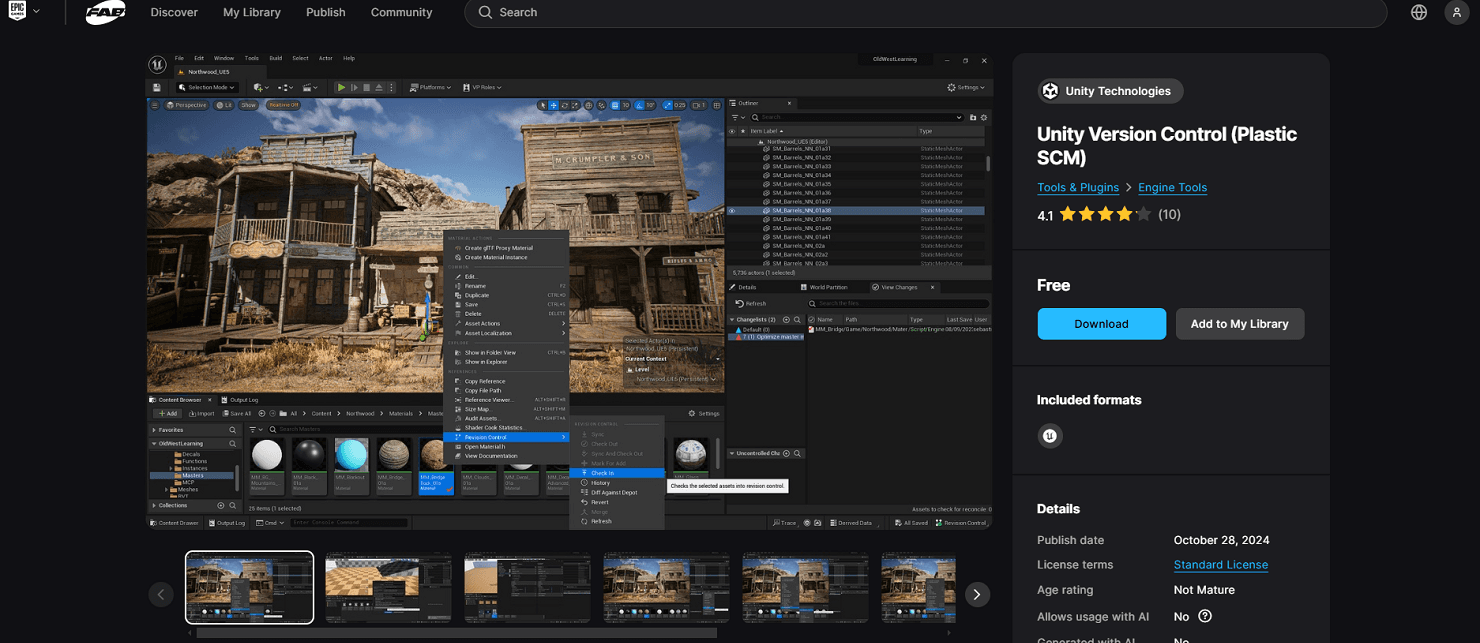 Unreal Engine Marketplace (Code Plugin) image