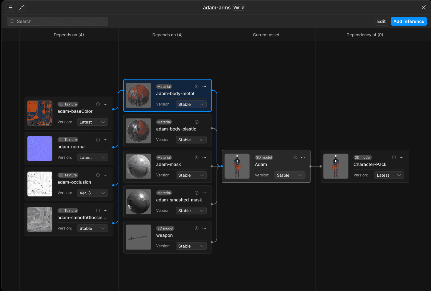 Asset Dependencies Viewer image