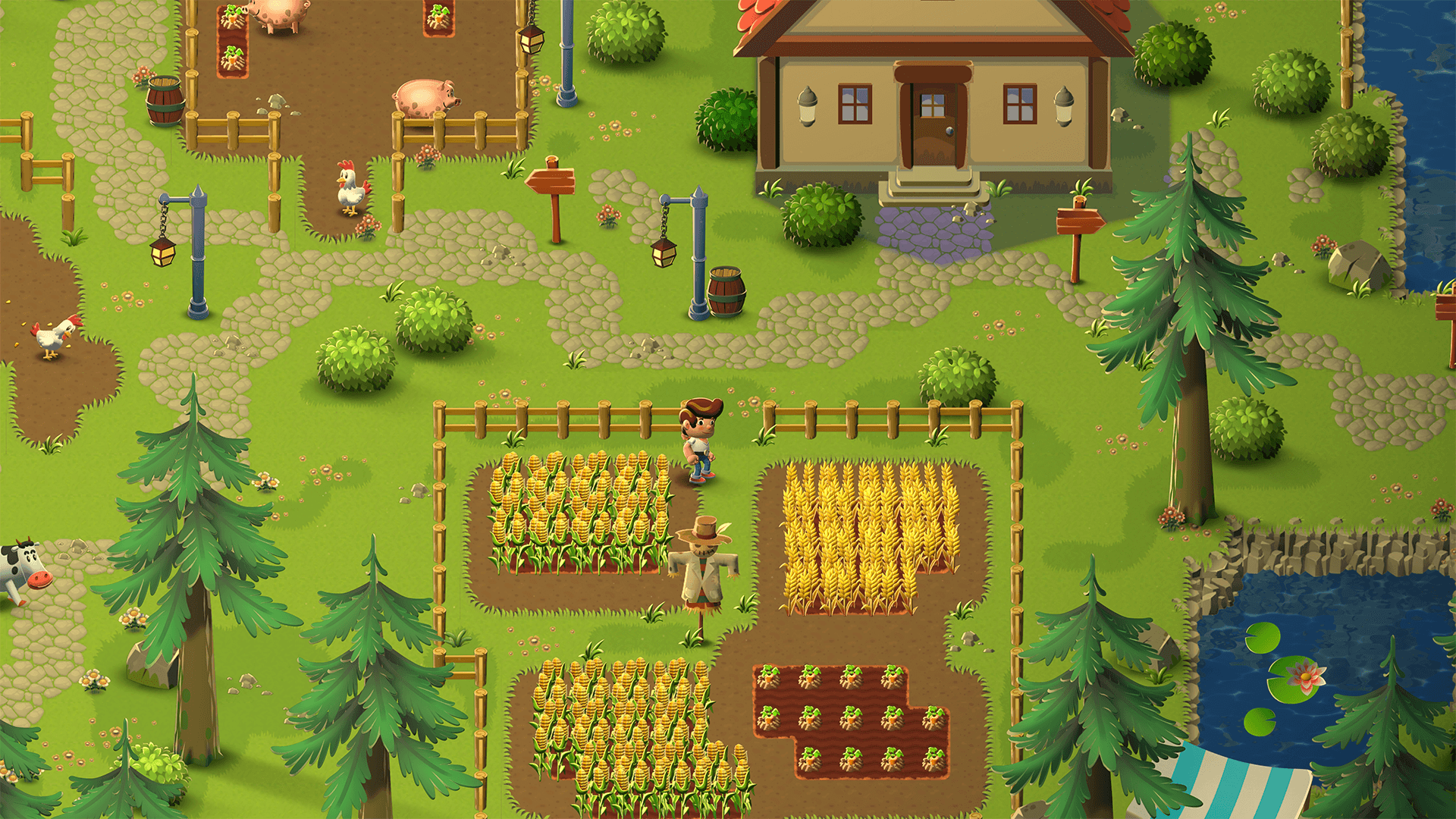 Пример Happy Harvest на 2D URP