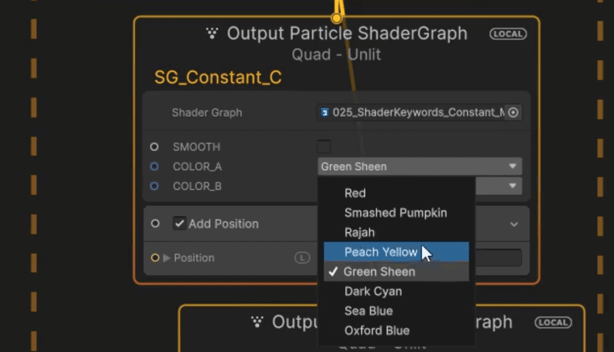 Shader Graph Keyword Support image
