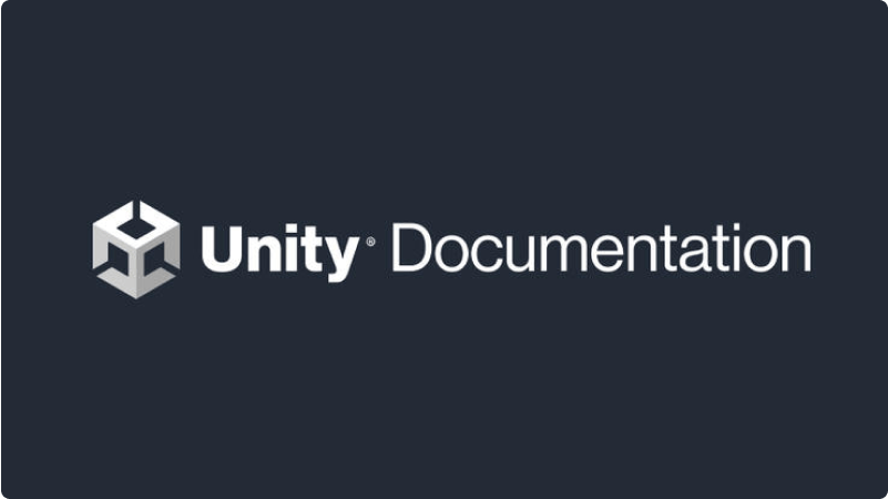 Текст, который гласит: Документация Unity