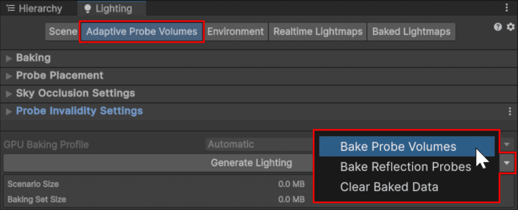 APV - Bake only Probe Volumes image