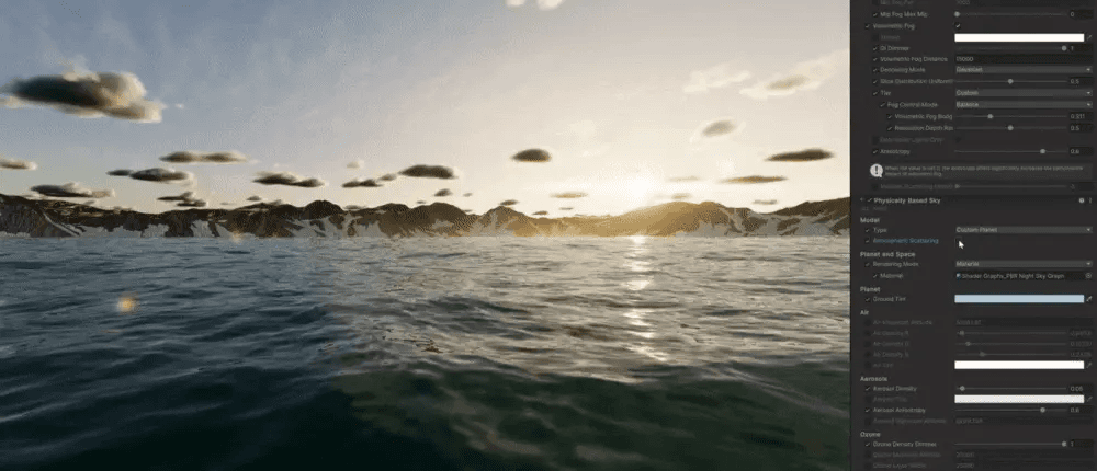 Sky Atmospheric Scattering and ozone simulation image