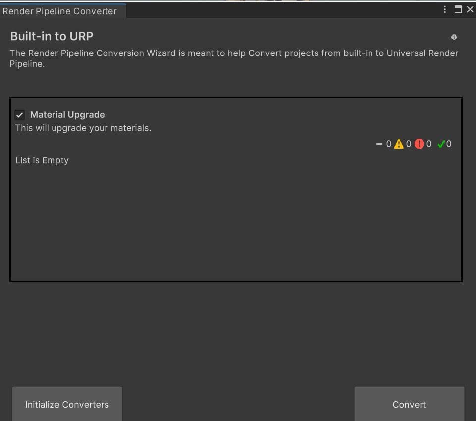 Render pipeline converter image