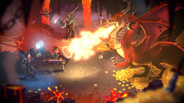 Dragon Crashers - Баннер примера URP 2D