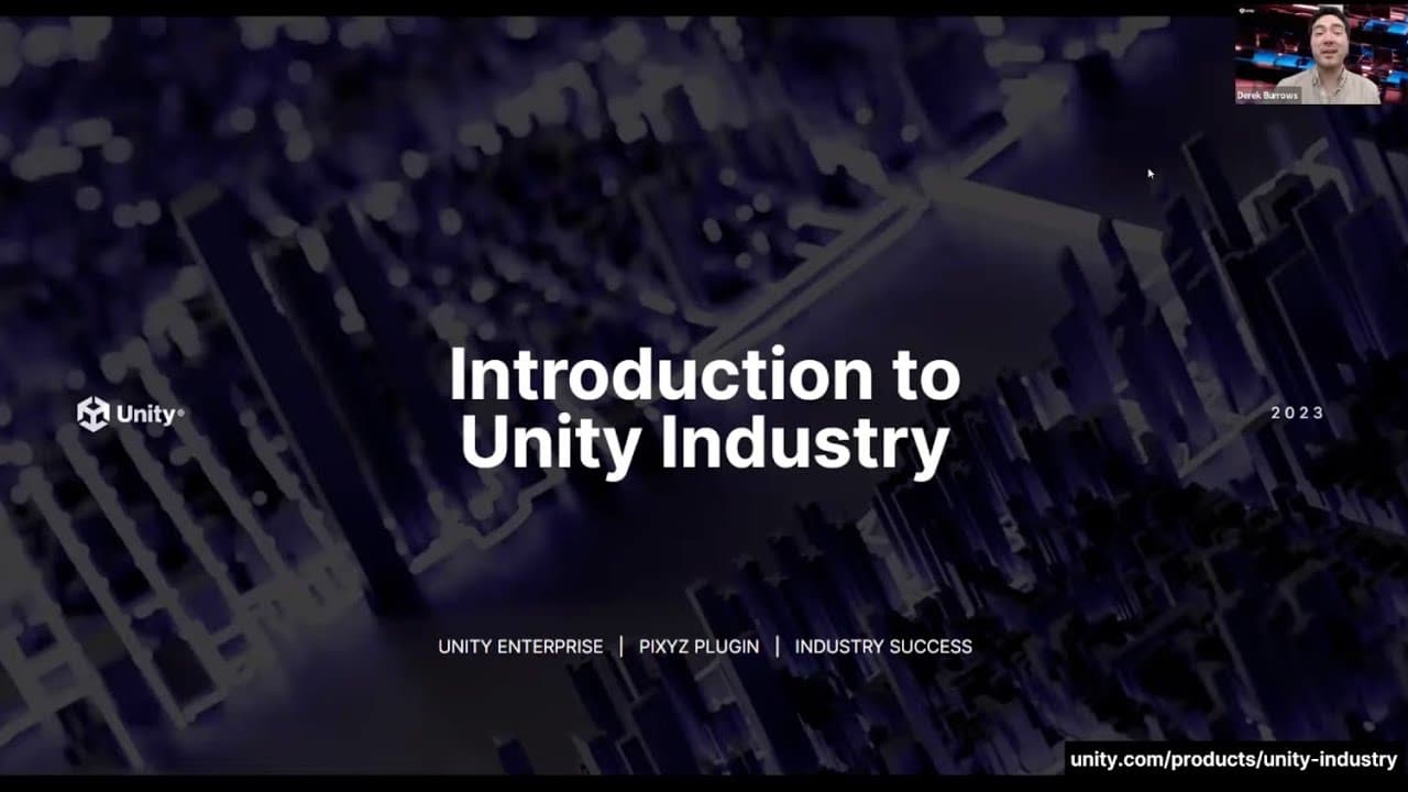 Webinar: Introduction to Unity Industry